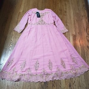 Baby Pink Georgette Anarkali suit
